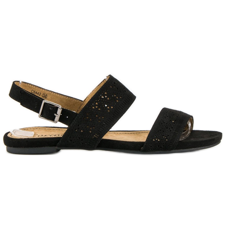 Corina Sandali bassi in camoscio nero