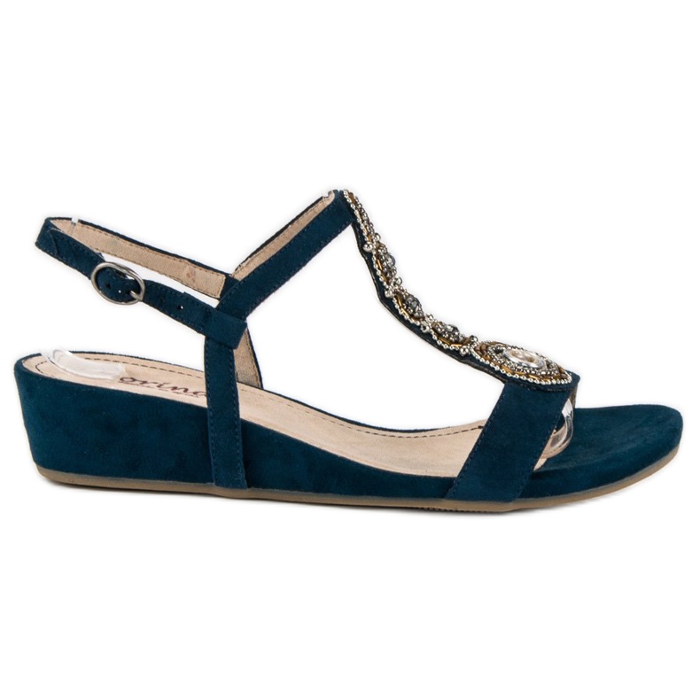 Corina Sandali blu navy con fibbia