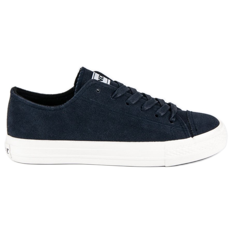 Andy Z Sneakers stringate in camoscio blu