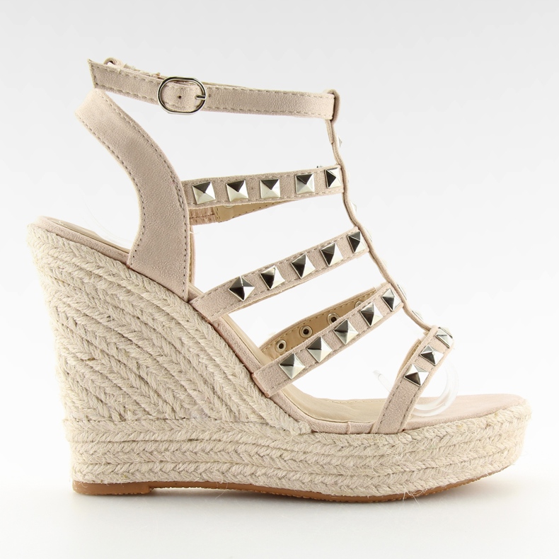 Espadrillas su zeppe beige 9529 beige