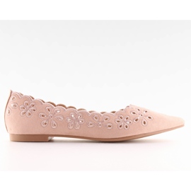 Ballerine con motivo rosa traforato IT-29 Pink