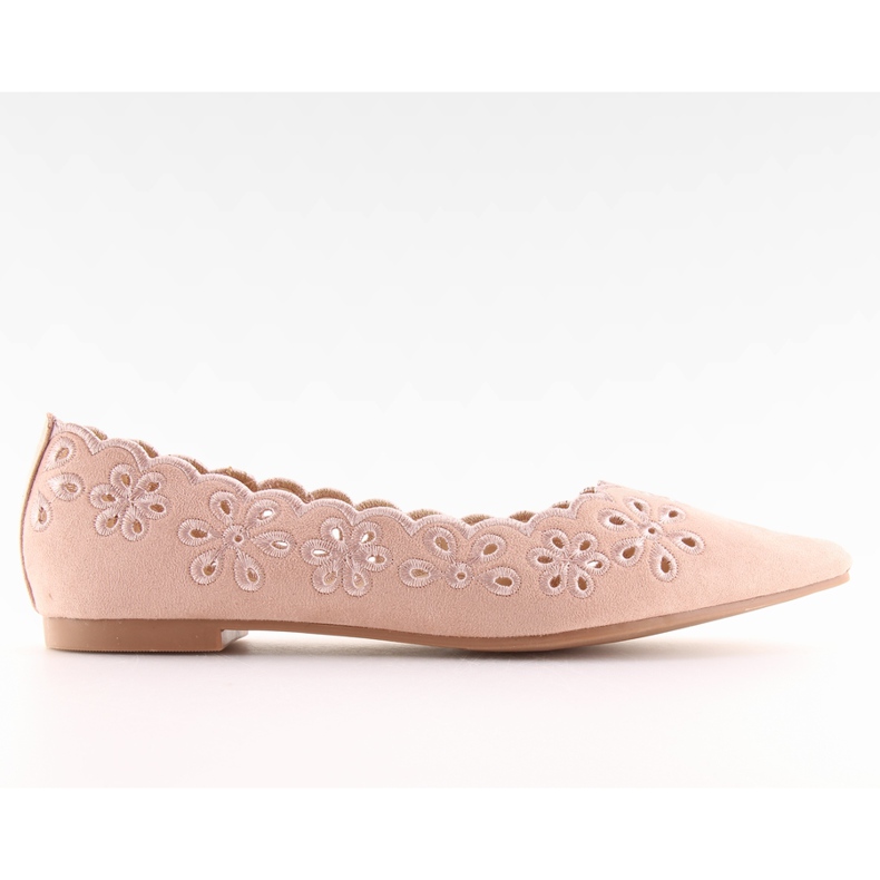 Ballerine con motivo rosa traforato IT-29 Pink