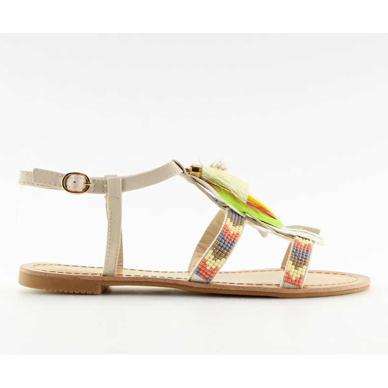 Sandali stile Boho in beige LQ-2662 Beige
