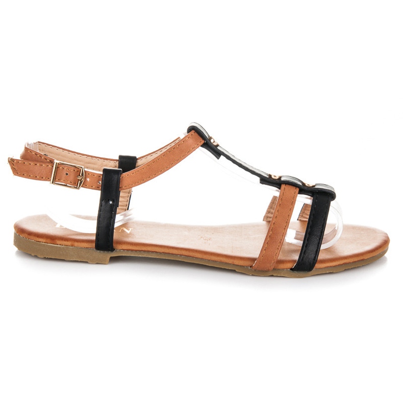Licean Sandali con chiusura nero marrone