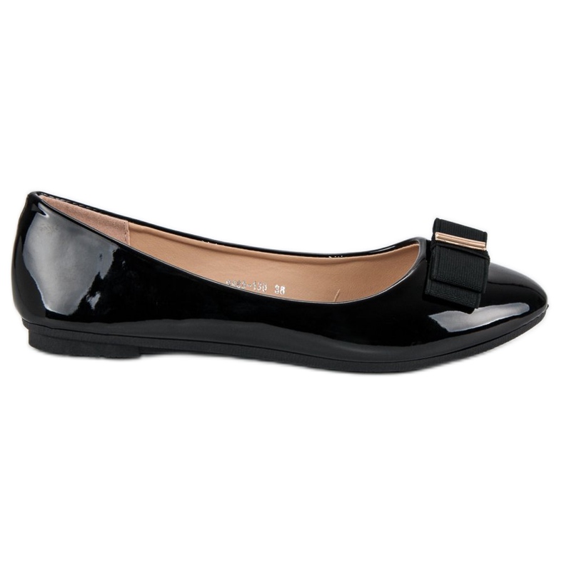Diamantique Ballerine laccate nere nero