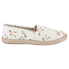 Vices Espadrillas con vizi floreali bianco