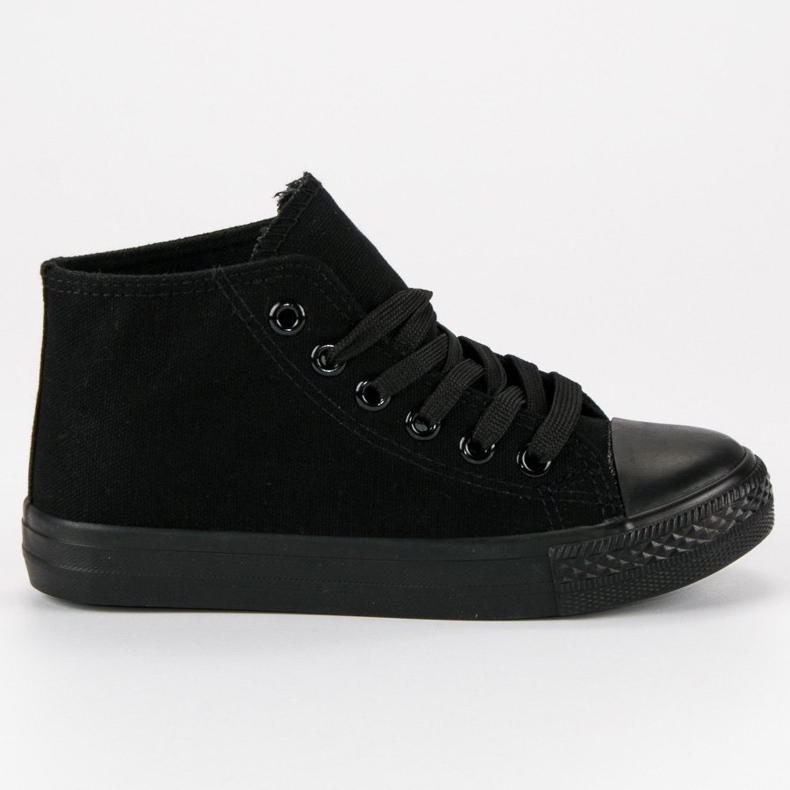 Scarpe da ginnastica aderenti sopra la caviglia nero