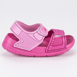 American Club Velcro sandali americani rosa