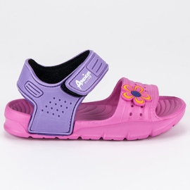 American Club Sandali ragazza americana viola rosa