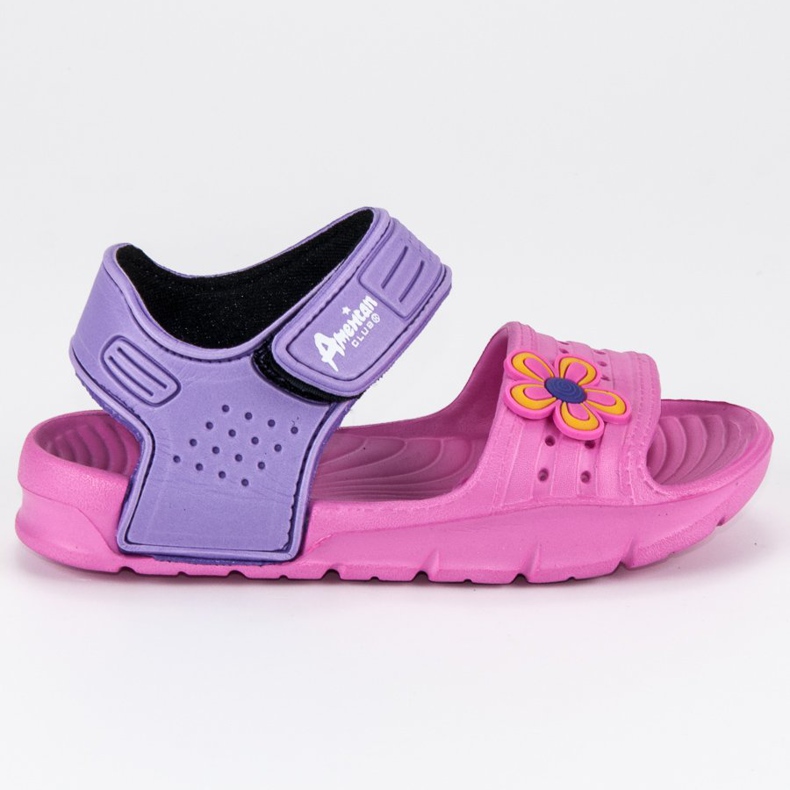 American Club Sandali ragazza americana viola rosa