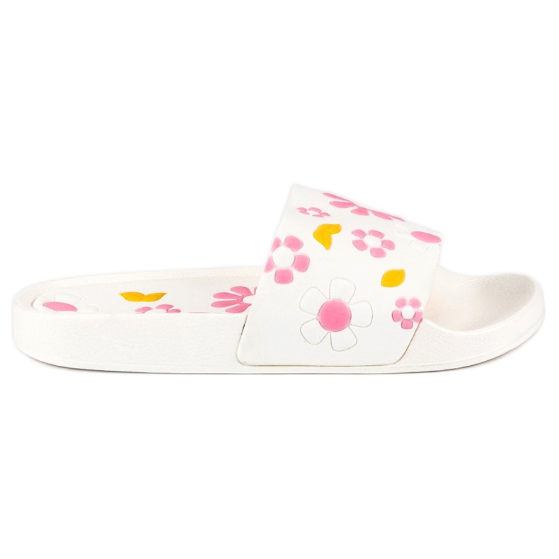 Vices Vizi delle pantofole a fiori bianca