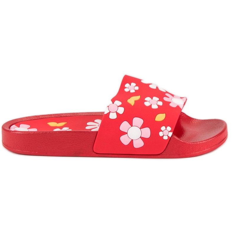 VICES Pantofole Con Fiori rosso