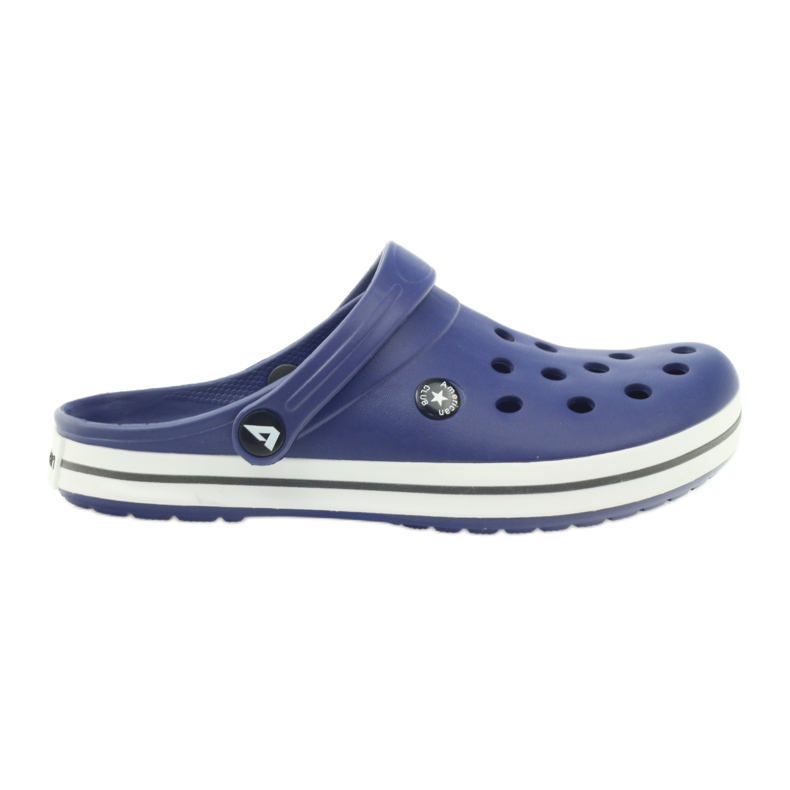 American Club Sandali con zoccoli Crocs blu navy