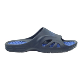 American Club Ciabatte da piscina in schiuma da uomo americane blu navy