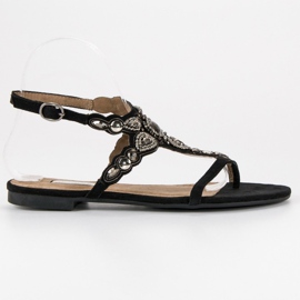 Corina Eleganti infradito nero grigio
