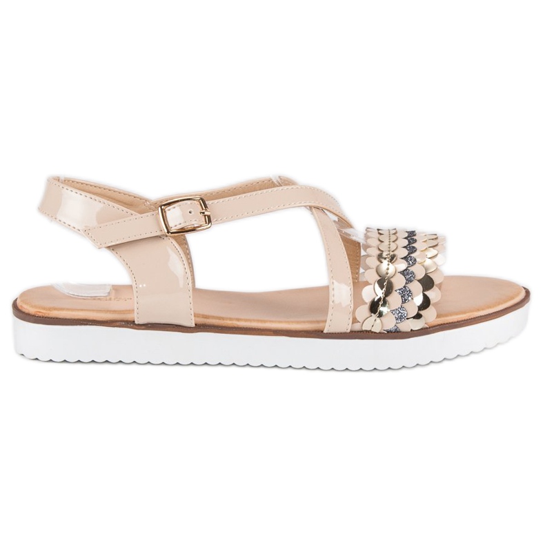 Vices Sandali con vizi in vernice marrone multicolore