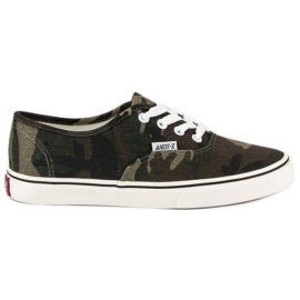 Andy Z Sneakers mimetiche marrone verde