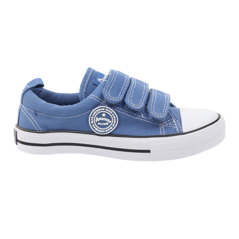 American Club Sneakers blu americane in velcro