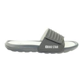 Infradito Big Star con profilo in velcro grigio