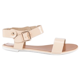 Vices Morse per sandali piatti beige
