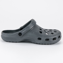 Pantofole da uomo grigie grigio