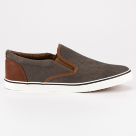 SDS Slipon da uomo casual marrone grigio
