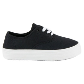 Sneakers nere sulla piattaforma nero