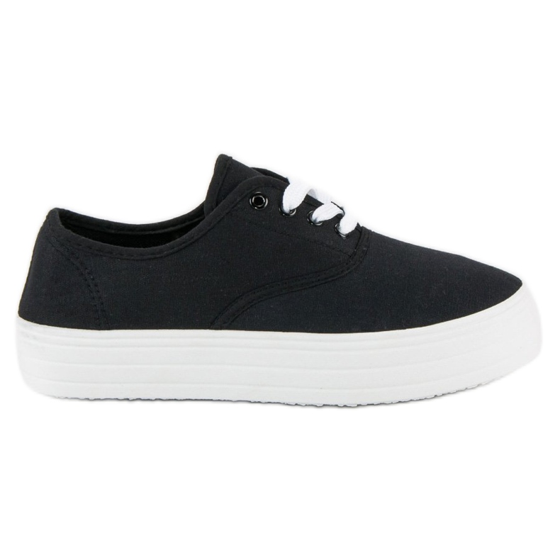 Sneakers nere sulla piattaforma nero