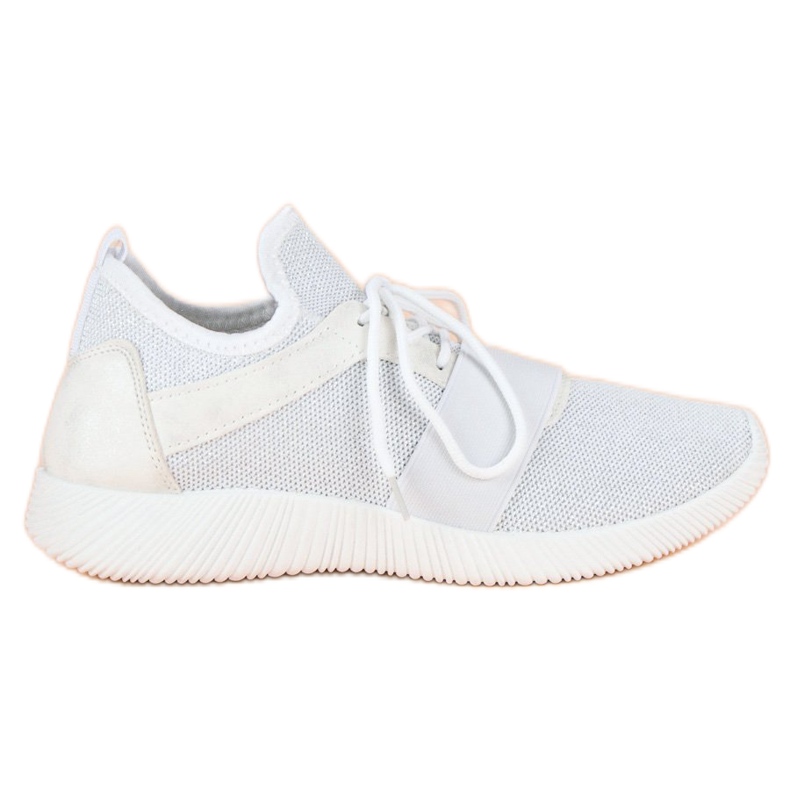 Scarpe senza lacci bianche bianca