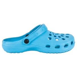 Pantofole da giardino blu