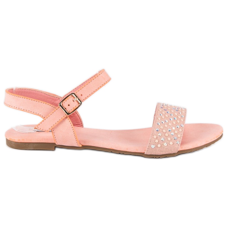 Vices Sandali alla moda con morse piatte rosa