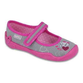 Scarpe per bambini Befado 114X295 grigio rosa