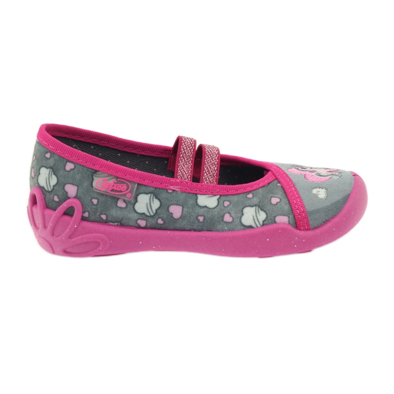 Scarpe per bambini Befado 116X238 grigio rosa