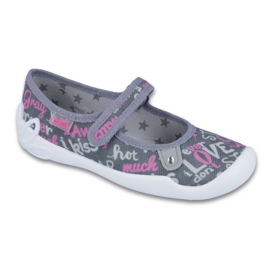 Scarpe per bambini Befado 114Y312 grigio rosa