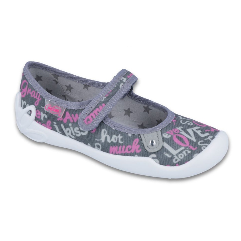 Scarpe per bambini Befado 114Y312 grigio rosa