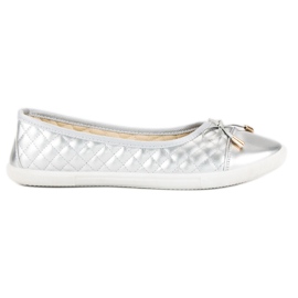 Ballerine trapuntate grigio