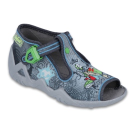 Scarpe per bambini Befado 217P097 blu grigio verde rosso