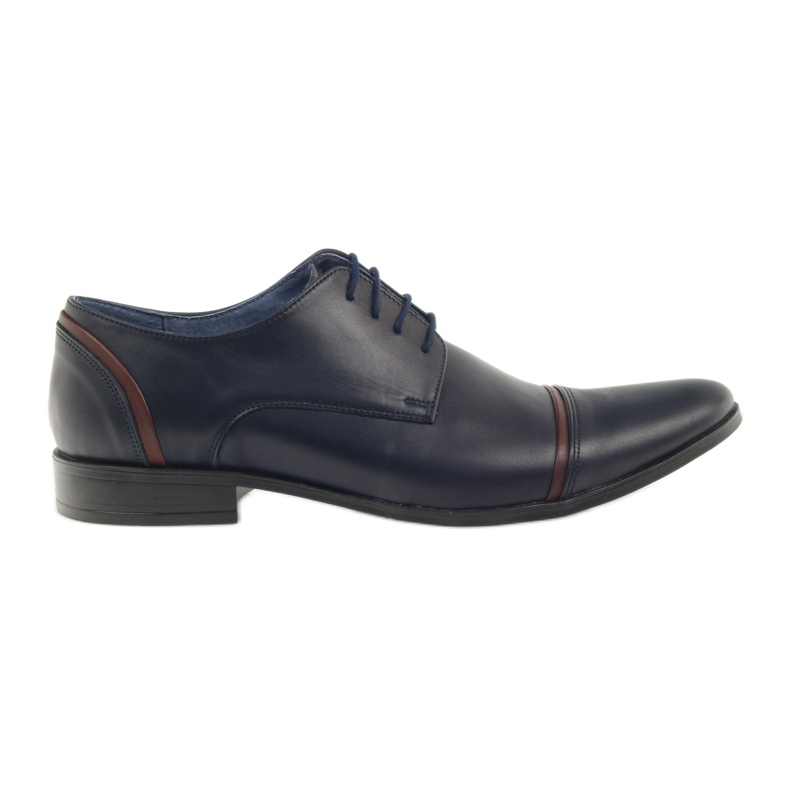 Veni vici Scarpe in pelle formale, blu navy maschile 149