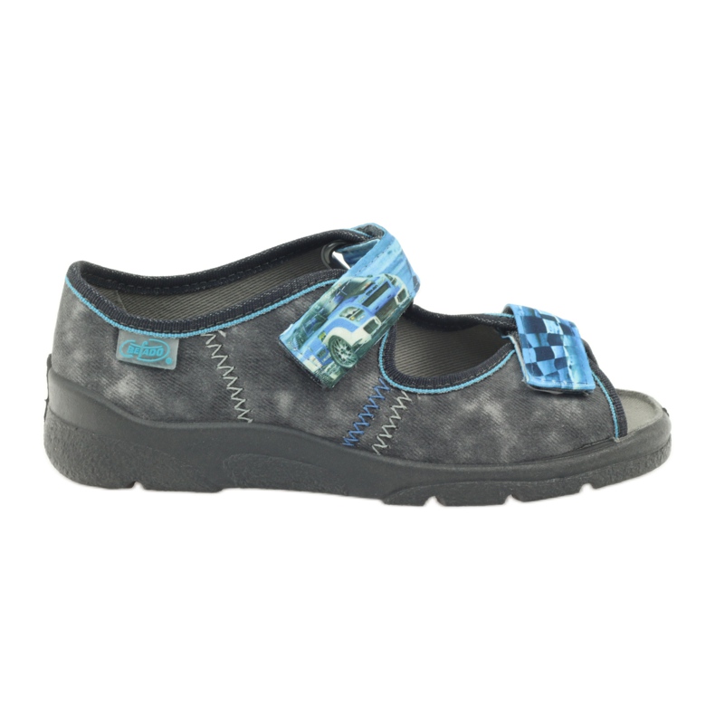 Befado 969y117 sandali grigi blu grigio