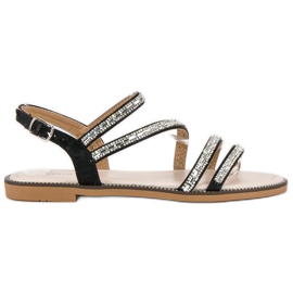 Nio Nio Sandali piatti alla moda nero