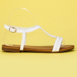 Bella Star Sandali da donna comodi bianco