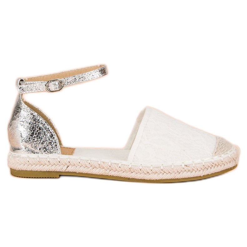 Nio Nio Espadrillas in pizzo bianca
