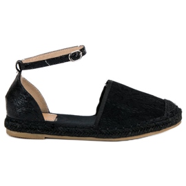 Nio Nio Espadrillas in pizzo nero