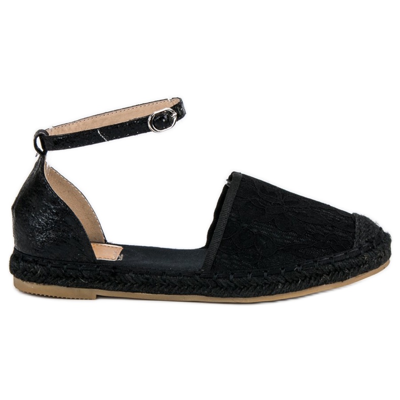 Nio Nio Espadrillas in pizzo nero