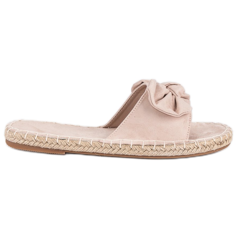 Infradito espadrillas in camoscio marrone