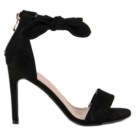 Bestelle Sandali con zip in camoscio nero