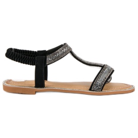 Juliet Sandali eleganti con elastico nero