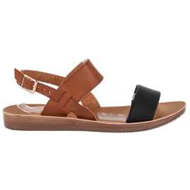 Sandali casual nero marrone