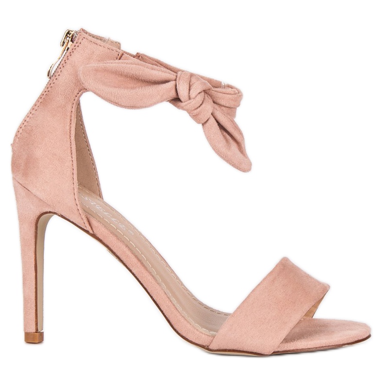 Bestelle Sandali con zip in camoscio rosa