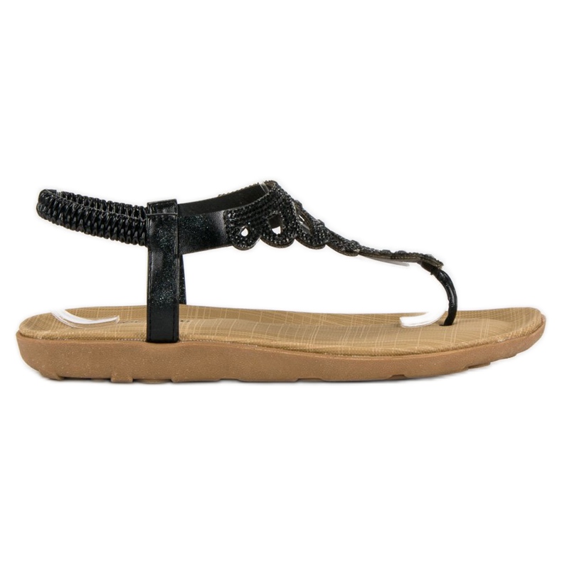 Abloom Eleganti infradito con elastico nero